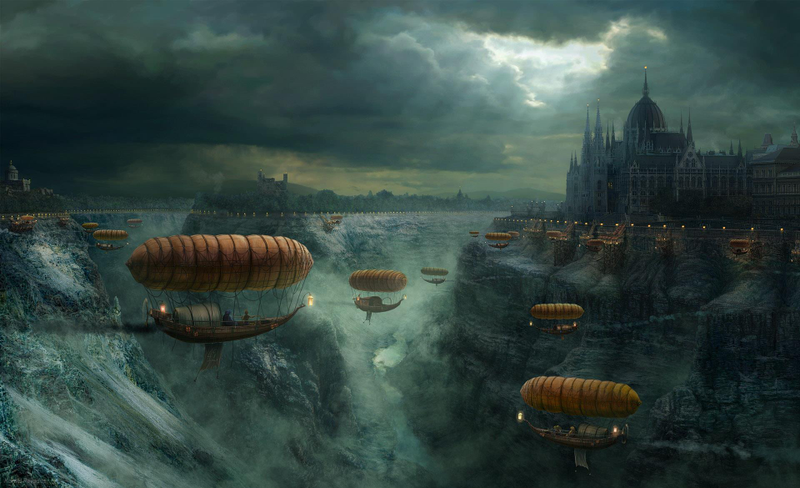 Illustration for article titled These Magical Flying Ship Illustrations Will Be Your New Desktops